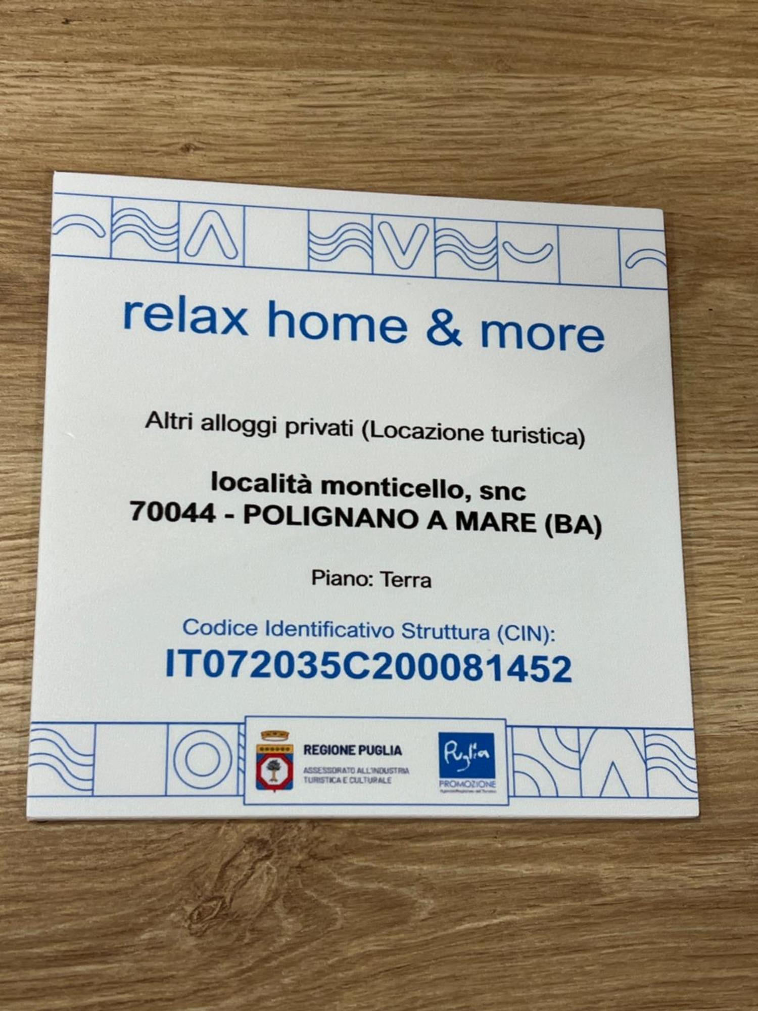 Relaxhomeandmore21Official Полиньяно-а-Маре Экстерьер фото